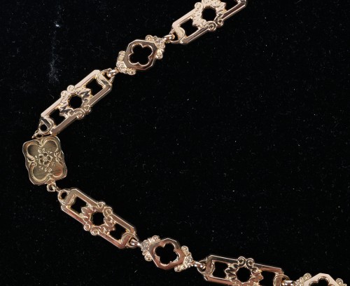 Long gold necklace - Antique Jewellery Style 