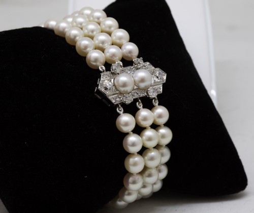 &quot;Akoya&quot; pearl bracelet - Antique Jewellery Style 