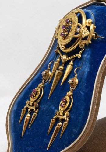 Bijouterie, Joaillerie Broche - Parure Napoléon III