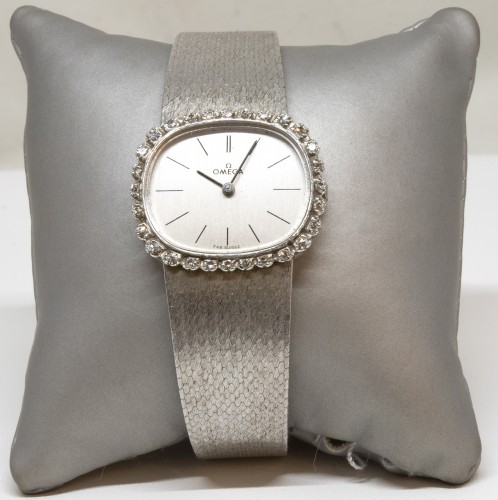 Omega 18K White Gold Watch - Antique Jewellery Style 