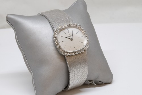 Antique Jewellery  - Omega 18K White Gold Watch