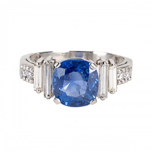 Bague saphir naturel