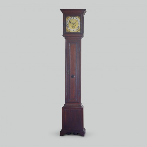 17th-C Brabant Longcase Clock of Noble Provenance With Coat of Arms - Horology Style Louis XIV