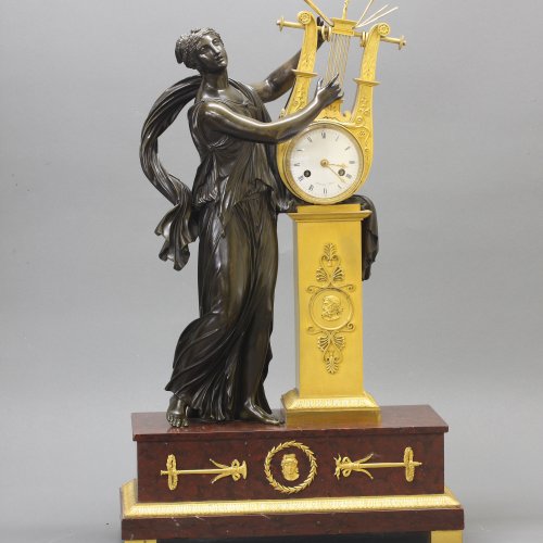 Horology  - &quot;ERATO&quot;, Empire-period Mantle Clock, after Thomire