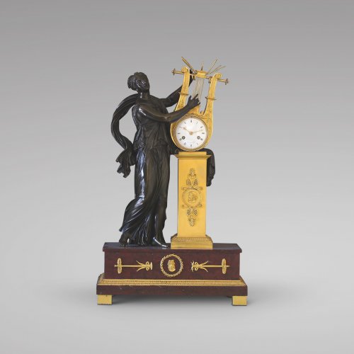 &quot;ERATO&quot;, Empire-period Mantle Clock, after Thomire - 