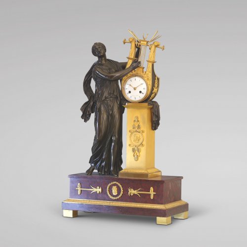 Empire - &quot;ERATO&quot;, Empire-period Mantle Clock, after Thomire