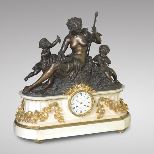 &quot;Autumn&quot;, Large Mantel Clock - Horology Style Napoléon III