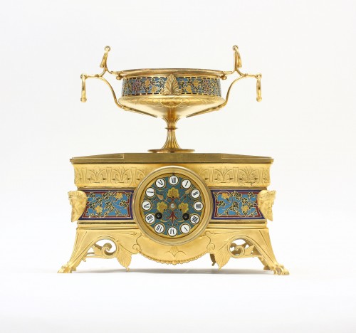 Garniture de cheminée orientaliste, Barbedienne et Sévin - Jacques Nève