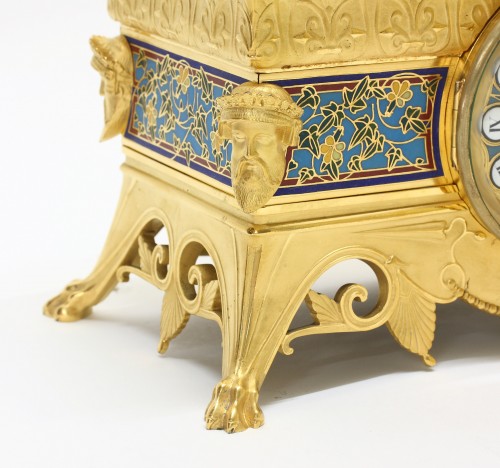 19th century - Orientalist Garniture, by Barbedienne and Sévin