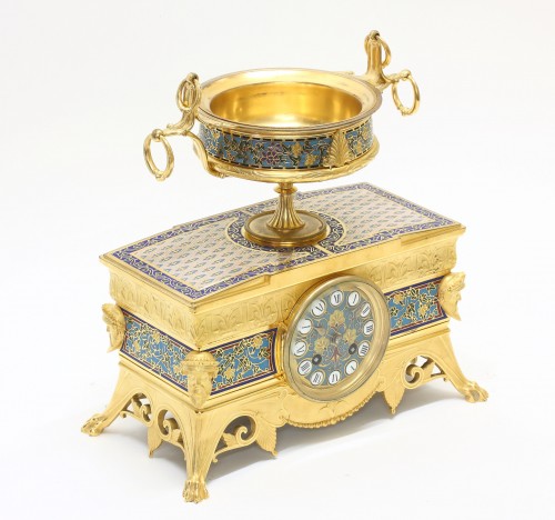 Garniture de cheminée orientaliste, Barbedienne et Sévin - Napoléon III