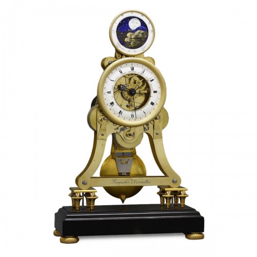 Astronomical Skeleton Clock with Quarter-Strike on Three Bells