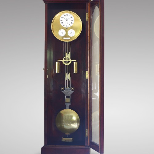 Precision calendar floor-standing regulator with experimental pendulum - Louis-Philippe