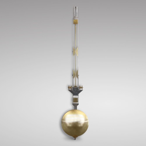 Antiquités - Precision calendar floor-standing regulator with experimental pendulum