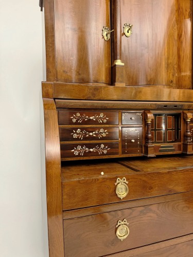 Biedermeier Cylinder Secretary Desk, von Arnim Provenance, ca. 1810 - Furniture Style Empire