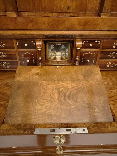 Biedermeier Cylinder Secretary Desk, von Arnim Provenance, ca. 1810 - Empire