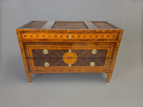 Antiquités - 18th C. Neoclassical Marquetry Commode, Workshop of Maggiolini