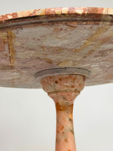 19th Century French Breccia Pedestal Table - Furniture Style Empire
