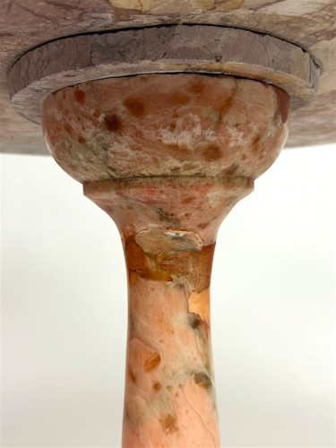 Furniture  - 19th Century French Breccia Pedestal Table
