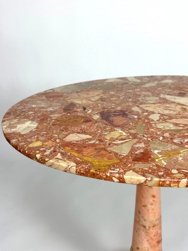 19th Century French Breccia Pedestal Table - 