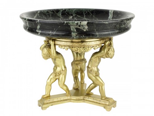 Gilt Bronze and Marble Putti Centerpiece, Napoleon III