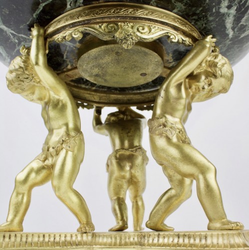 Antiquités - Gilt Bronze and Marble Putti Centerpiece, Napoleon III