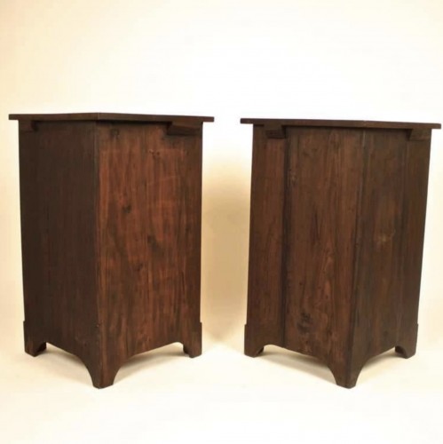 Antiquités - Pair of Louis XVI Marquetry Encoignures after Daniel Deloose