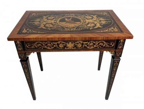 Table à jeu et à ouvrage, vers 1870