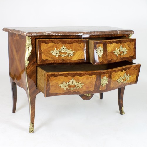 Furniture  - Louis XV Commode Stamped P. Roussel