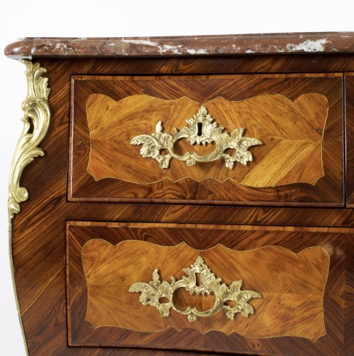 18th century - Louis XV Commode Stamped P. Roussel