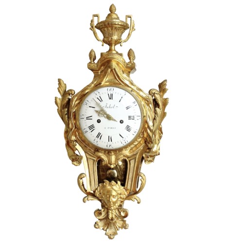 Grand cartel d'applique Louis XVI en bronze doré