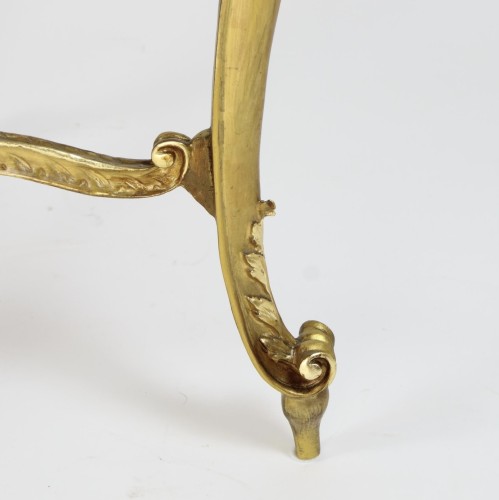 Antiquités - Napoleon III Giltwood Center Table with Scagliola Top