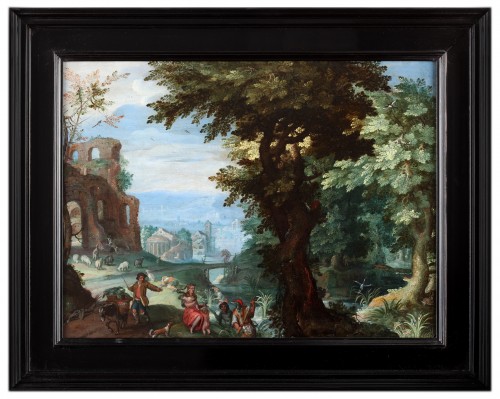 Paintings & Drawings  - Latona transferring peasants into frogs - Anton Mirou (1578 Antwerp - 1627)