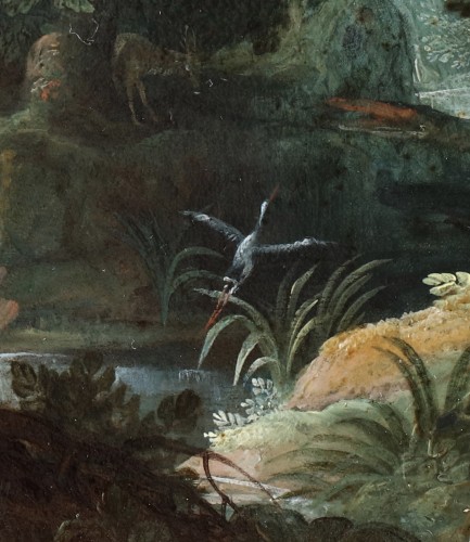XVIIe siècle - Latone transformant des paysans en grenouilles - Anton Mirou (1578 - 1627)