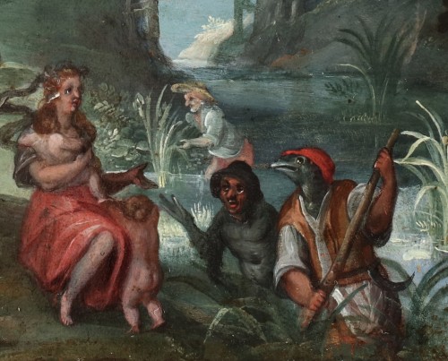 Latone transformant des paysans en grenouilles - Anton Mirou (1578 - 1627) - 