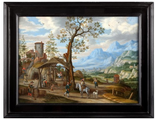The wine cultivation - Isaak van Oosten (1613-1661) - Paintings & Drawings Style 