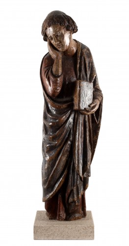 Sculpture Sculpture en Bois - Saint-Jean-Baptiste - École flamande, XVe siècle