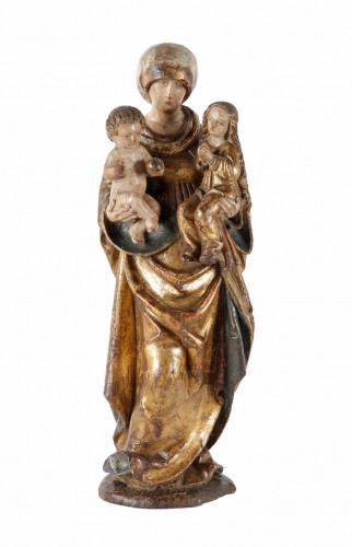 A group representing St. Anne Trinity - German school, second half 15th C. - Sculpture Style 