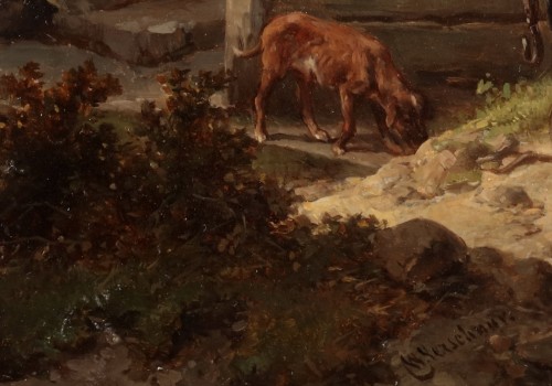 Tableaux et dessins Tableaux XIXe siècle - S'occuper des chevaux - Wouterus Verschuur (1812 - 1874)