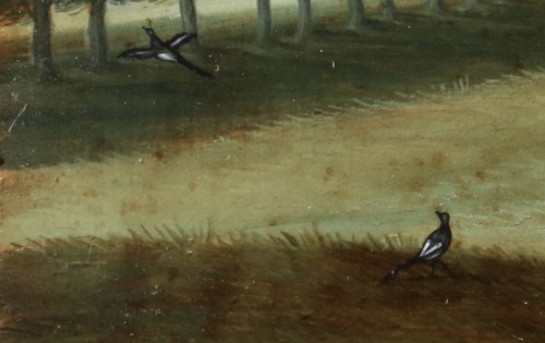 Un berger avec son troupeau devant une ville fortifiée - Izaak van Oosten - Jan Muller