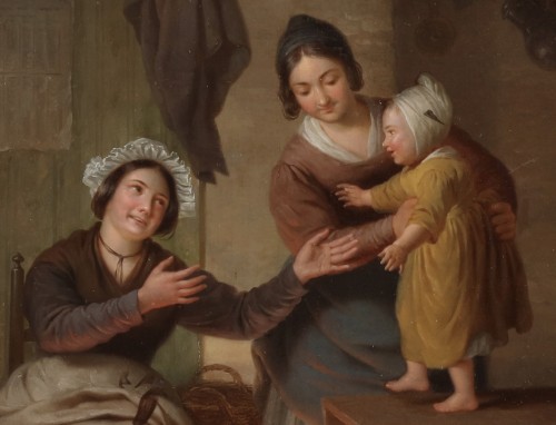 A happy family - Basile De Loose (1809 - 1885) - 