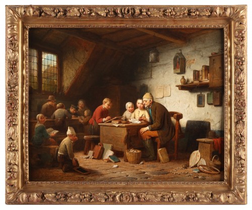 La salle de classe - Ferdinand de Braekeleer (1792-1883) - Tableaux et dessins Style 