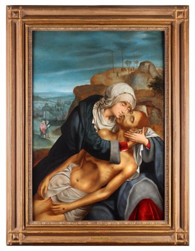 La Lamentation - atelier de Quinten Metsys (Louvain vers 1466 - Anvers 1530) - Tableaux et dessins Style 