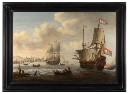 Sous le siège - Jan van Leyden (actif 1661 - 1693) - Tableaux et dessins Style 