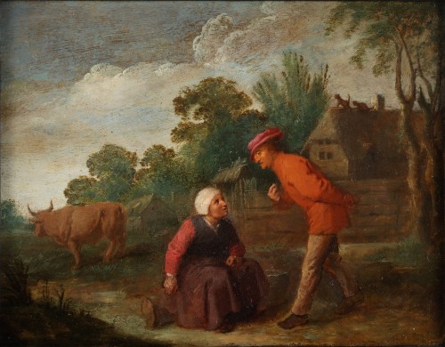 Courtiser - Attribué à Hendrick Martensz. Sorgh (c. 1611 - 1670)