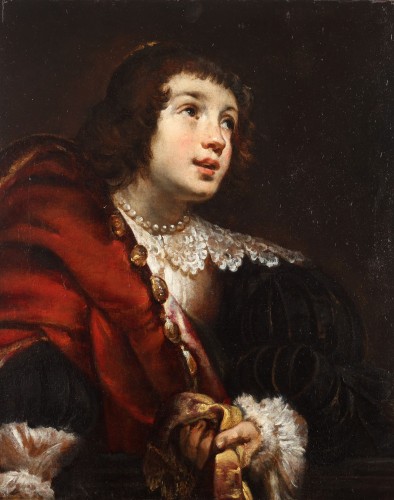 Portrait of a lady - Jan Cossiers (Antwerp 1600-1671) - Paintings & Drawings Style 