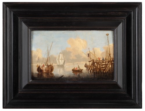 Sortie du port et bataille près de la côte - attr. Peter van de Velde - Jan Muller