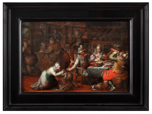 La douleur du paysan - David Vinckeboons (1576 - 1632) - Tableaux et dessins Style 