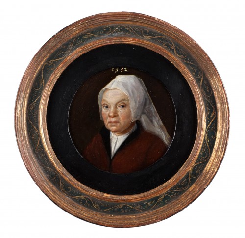 Portrait d'une femme âgée avec une coiffe blanche - Marten van Cleve - Jan Muller