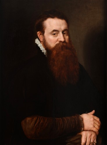 Portrait of a bearded man - Adriaen Thomasz. Key (c. 1544-1589)  - 