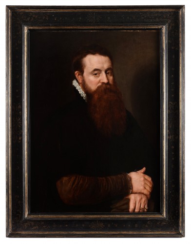 XVIe siècle et avant - Portrait d'un homme barbu - Adriaen Thomasz. Key (vers 1544-1589)